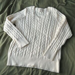Cable knit sweater